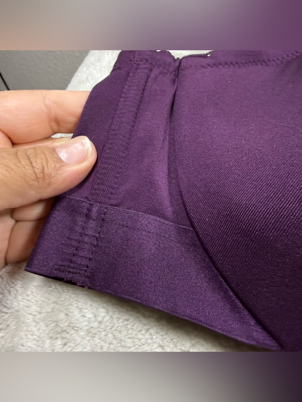 Lane Bryant Cacique Lightly lined balconette T-Shirt Bra in Deep Plum SZ:44D - Picture 3 of 8